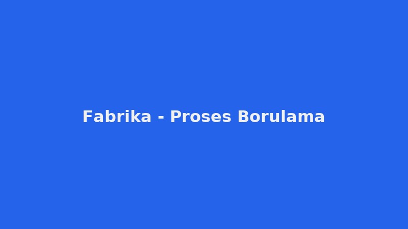 Fabrikada proses borulama ve mekanik montaj çalışması